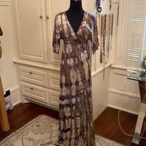 Cute knit tie dyed maxi dress